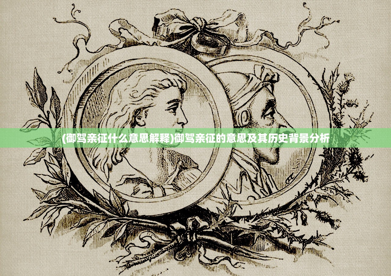 (御驾亲征什么意思解释)御驾亲征的意思及其历史背景分析 (御驾亲征什么意思解释)御驾亲征的意思及其历史背景分析